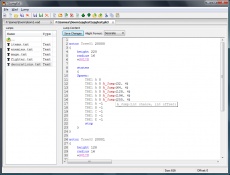 A Screenshot of the text editor in SLumpEd